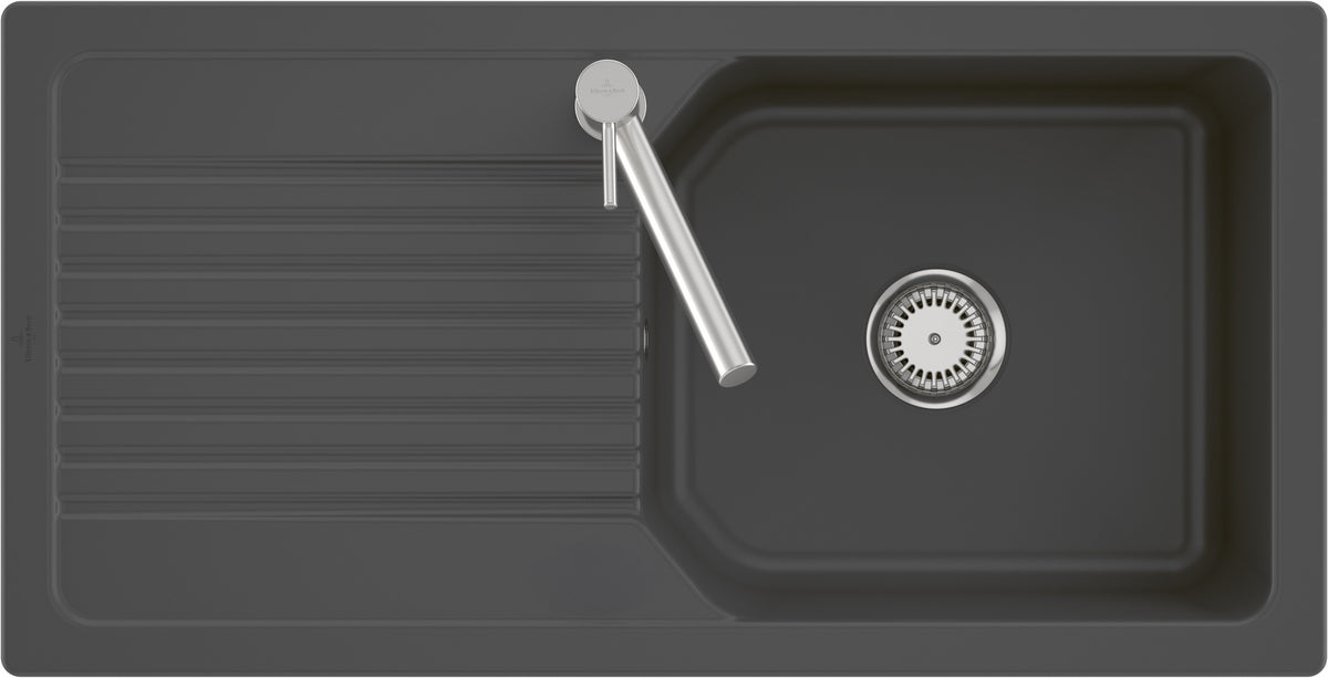 Villeroy & Boch Flächenbündige Spüle Linara 60 Flat Ivory CeramicPlus 980x490mm