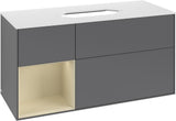 Villeroy & Boch Finion Waschbeckenunterschrank 1200 mm Walnut Veneer mit Beleuchtung