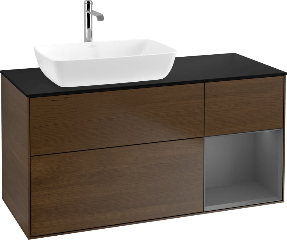 Villeroy & Boch Finion Waschtischunterschrank 1200 mm Glossy White mit Beleuchtung und SoftClosing