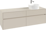 Villeroy & Boch Waschtischunterschrank Collaro C051 1600 mm Cashmere Grey mit 4 Auszügen