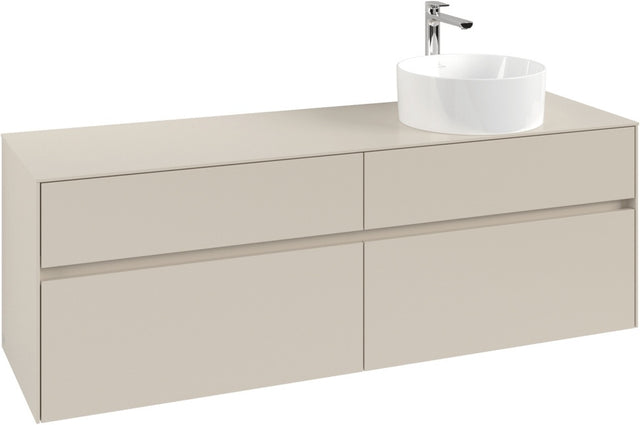 Villeroy & Boch Waschtischunterschrank Collaro C051 1600 mm Cashmere Grey mit 4 Auszügen