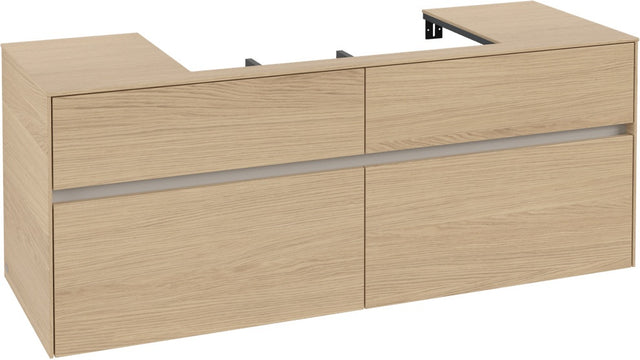 Villeroy & Boch Waschtischunterschrank Collaro Nordic Oak 1400 mm mit 4 Auszügen