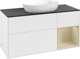 Villeroy & Boch Finion Waschtischunterschrank FA72GFGF 1200 mm Glossy White Lacquer mit LED-Beleuchtung