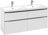 Villeroy & Boch Subway 3.0 Waschtischunterschrank 1272 mm Brilliant White mit 4 Auszügen