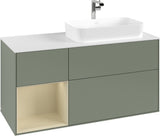 Villeroy & Boch Waschtischunterschrank Finion F271G 1200 mm Glossy White Lacquer mit Beleuchtung