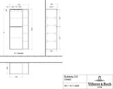 Villeroy & Boch Subway 3.0 Mittelschrank C59800 Pure White 574 mm mit SoftClosing