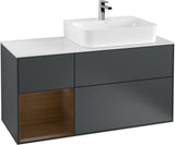 Villeroy & Boch Waschtischunterschrank Finion G141G 1200 mm Glossy White mit LED-Beleuchtung