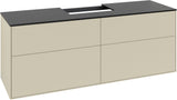 Villeroy & Boch Finion Waschtischunterschrank 1600 mm Anthrazit Matt mit Beleuchtung
