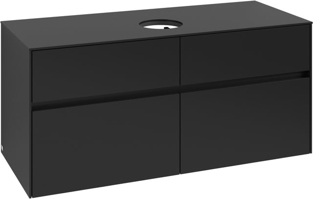 Villeroy & Boch Waschbeckenunterschrank Collaro C041 1200 mm Volcano Black mit SoftClosing