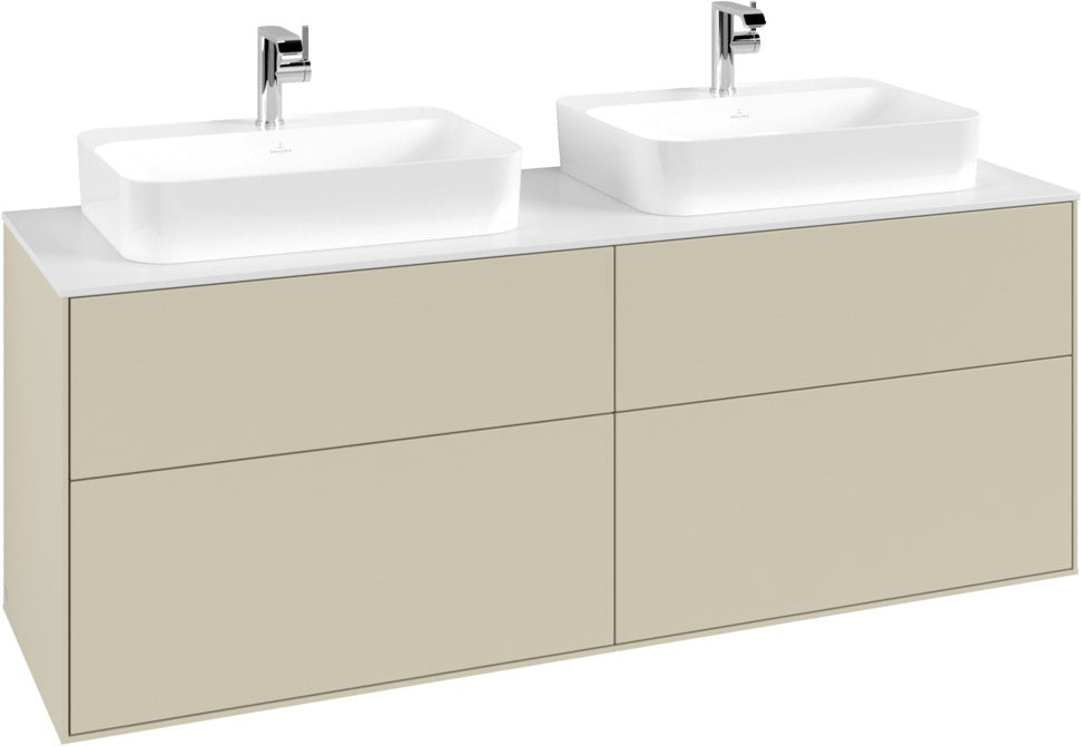 Villeroy & Boch Finion Waschtischunterschrank 1600 mm Glossy White Lacquer, 4 Auszüge