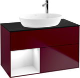 Villeroy & Boch Finion Waschbeckenunterschrank G892G 1000 mm Glossy White Lacquer mit Beleuchtung