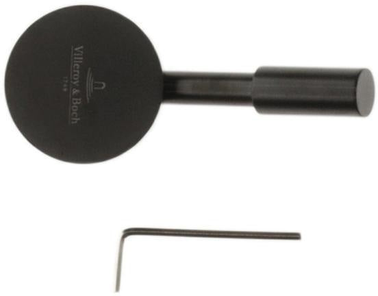 Villeroy & Boch Armaturengriff 925380 aus massivem Edelstahl, 80x80x50 mm, rund