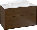 Villeroy & Boch Finion Waschtischunterschrank G23100GF 1000 mm Glossy White mit LED-Beleuchtung
