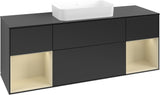 Villeroy & Boch Finion Waschbeckenunterschrank 1600 mm Glossy White Lacquer mit Beleuchtung