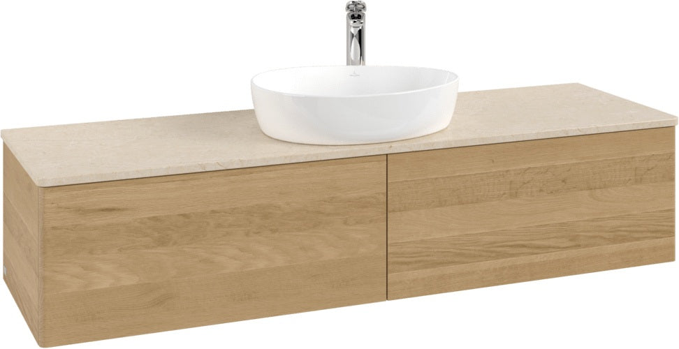 Villeroy & Boch Waschbeckenunterschrank Antao 1600 mm Warm Walnut mit 2 Auszügen
