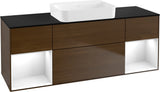 Villeroy & Boch Finion Waschbeckenunterschrank 1600 mm Glossy White Lacquer mit Beleuchtung