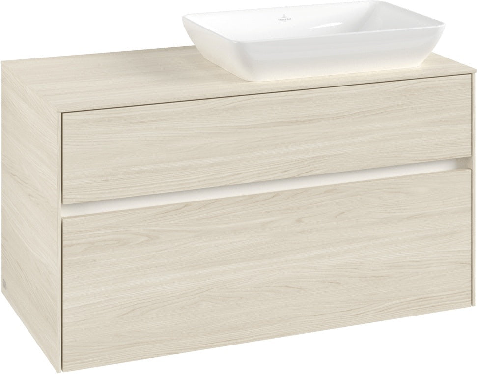 Villeroy & Boch Waschtischunterschrank Collaro C111 B0 1000 mm White Oak mit Beleuchtung & SoftClosing