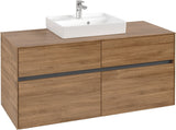 Villeroy & Boch Waschbeckenunterschrank Collaro C070 Kansas Oak 1200 mm mit 4 Auszügen