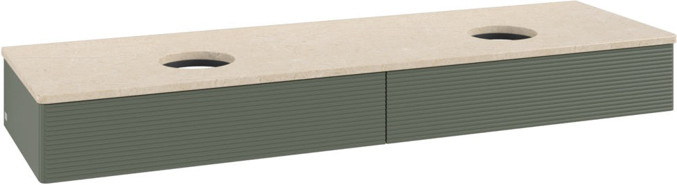 Villeroy & Boch Antao Waschtischunterschrank 1600 mm Anthrazit Matt mit LED-Beleuchtung und SoftClosing