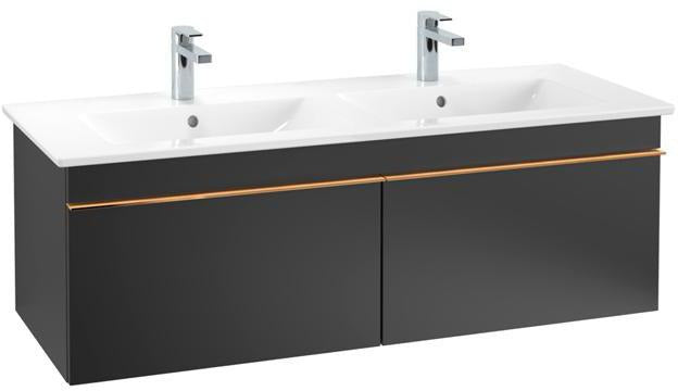 Villeroy & Boch Venticello Waschbeckenunterschrank 1253 mm Glossy White – 2 Auszüge, wandhängend