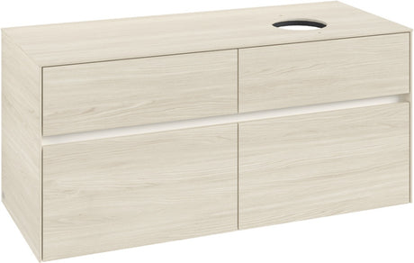 Villeroy & Boch Waschtischunterschrank Collaro C043 B0 1200 mm White Oak mit Beleuchtung