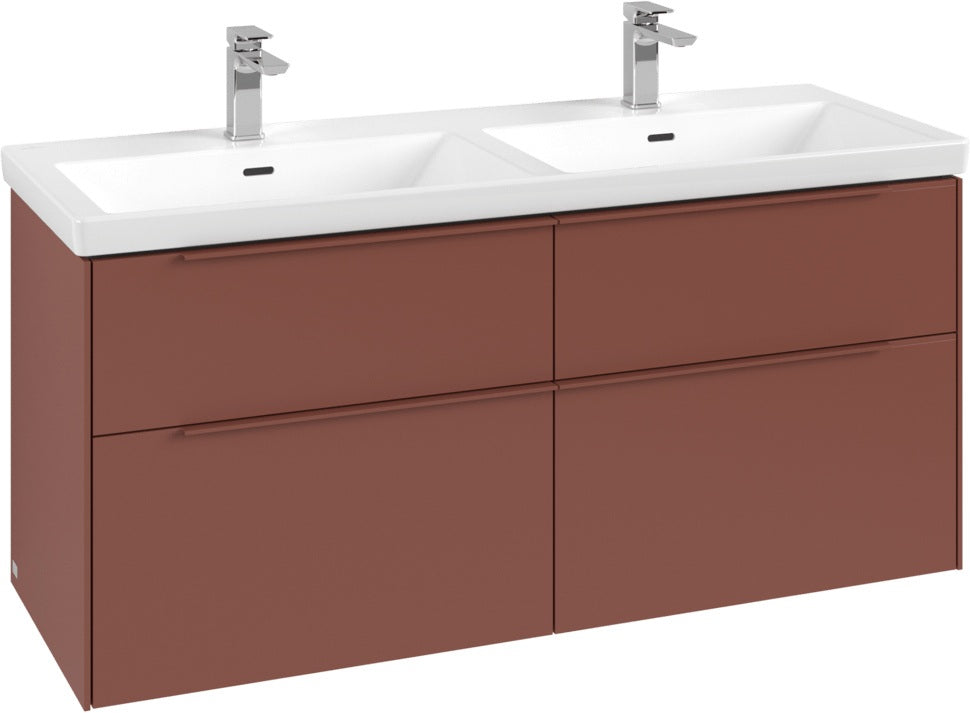 Villeroy & Boch Subway 3.0 Waschtischunterschrank 1272 mm Brilliant White mit 4 Auszügen