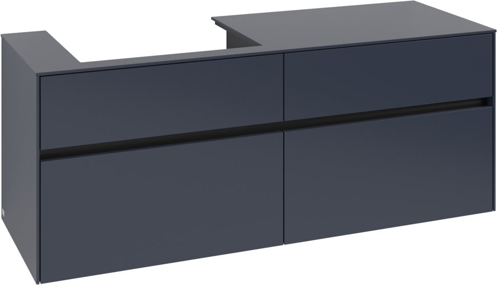 Villeroy & Boch Waschtischunterschrank Collaro C085 White Oak 1400 mm mit 4 Auszügen
