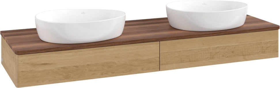 Villeroy & Boch Waschtischunterschrank Antao 1600 mm Warm Walnut mit 2 Auszügen