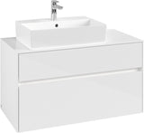 Villeroy & Boch Waschbeckenunterschrank Collaro C126 B0 1000 mm Glossy White mit Beleuchtung