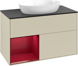 Villeroy & Boch Finion Waschtischunterschrank 1000 mm Glossy White Lacquer mit Beleuchtung