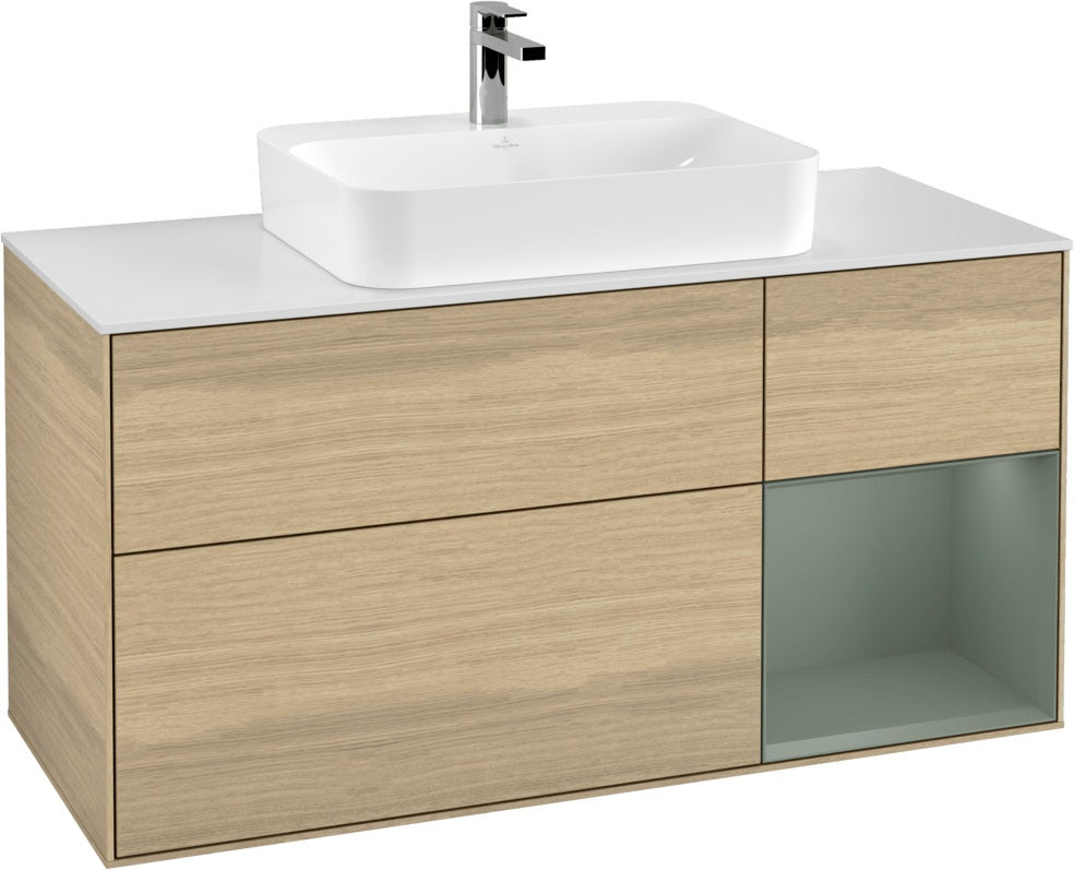 Villeroy & Boch Waschtischunterschrank Finion F421G 1200 mm Glossy White Lacquer