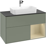Villeroy & Boch Waschtischunterschrank Finion F252G 1000 mm Glossy White Lacquer mit LED-Beleuchtung