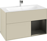 Villeroy & Boch Finion Waschtischunterschrank 996 mm White Matt Lacquer mit Beleuchtung