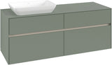 Villeroy & Boch Waschtischunterschrank Collaro C117 B0 White Oak 1400 mm mit Beleuchtung
