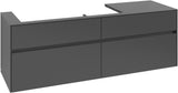 Villeroy & Boch Waschtischunterschrank Collaro C029 B0 1600 mm White Oak mit Beleuchtung