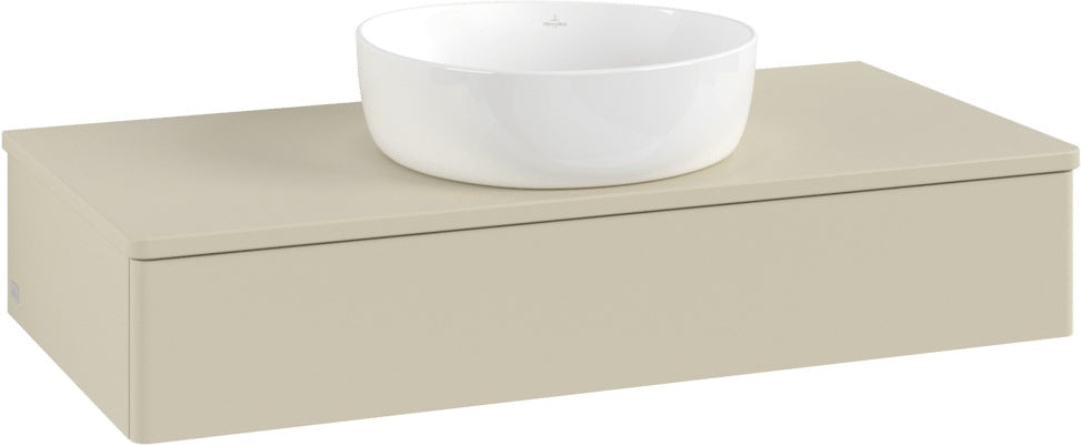 Villeroy & Boch Antao Waschtischunterschrank 1000 mm Anthrazit Matt mit LED-Auszugsbeleuchtung