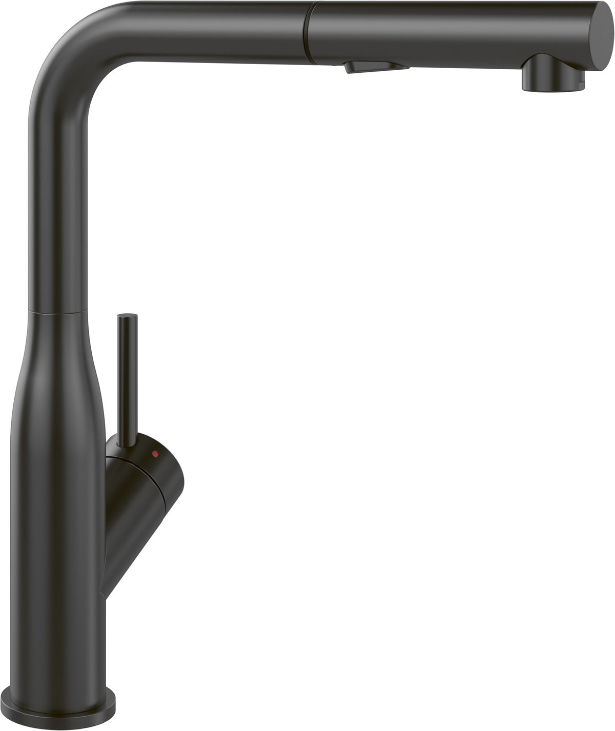 Villeroy & Boch Subway Style Shower Küchenarmatur Matt Black – Edelstahl, ausziehbare Handbrause