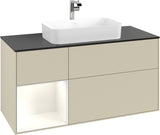 Villeroy & Boch Finion Waschtischunterschrank 1200 mm Glossy White Lacquer mit LED-Beleuchtung