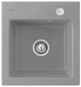 Villeroy & Boch Subway 45 XS Einbauspüle Keramik Ebony CeramicPlus 475x510mm