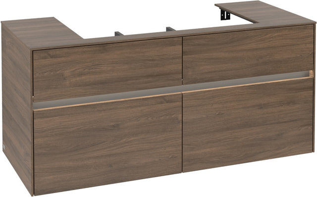 Villeroy & Boch Waschtischunterschrank Collaro C087 B0 Arizona Oak 1200 mm mit Beleuchtung und SoftClosing