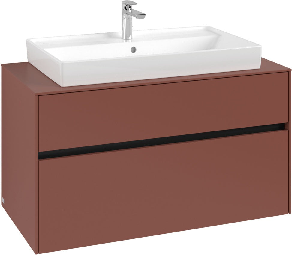 Villeroy & Boch Waschtischunterschrank Collaro C020 B0 1000 mm White Oak mit Beleuchtung