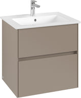 Villeroy & Boch Waschbeckenunterschrank Collaro C143 White Oak 611 mm eckig mit SoftClosing