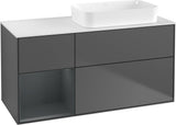Villeroy & Boch Finion Waschtischunterschrank 1200 mm Glossy White mit Beleuchtung