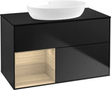 Villeroy & Boch Finion Waschtischunterschrank 1000 mm Glossy White Lacquer mit Beleuchtung