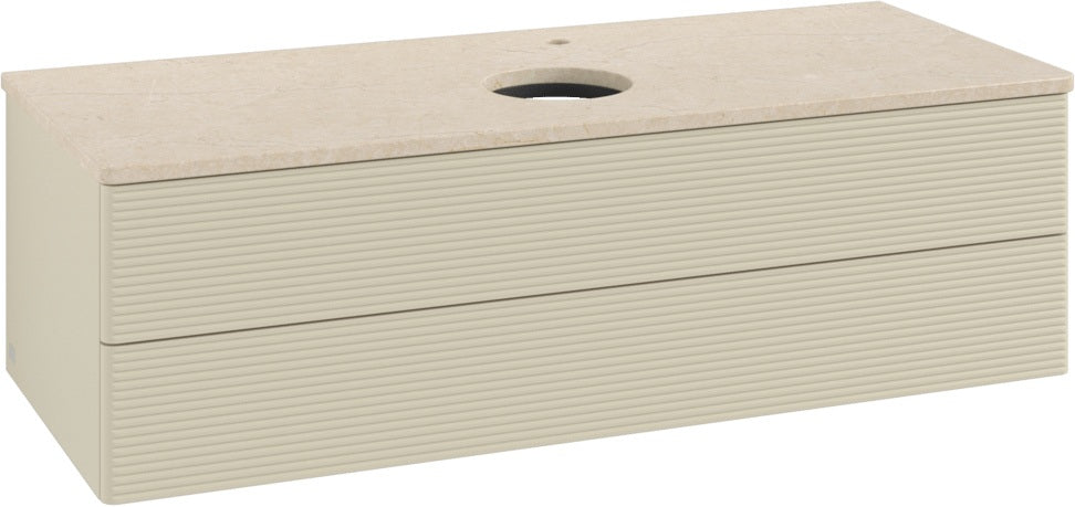 Villeroy & Boch Waschtischunterschrank Antao 1200 mm Anthracite Matt Lackiert mit LED-Beleuchtung