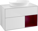 Villeroy & Boch Finion Waschtischunterschrank FA21GFGF 1000 mm Glossy White Lacquer