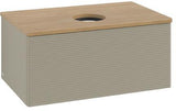 Villeroy & Boch Antao Waschtischunterschrank 800 mm – Grau Matt, 1 Auszug, Push-Open