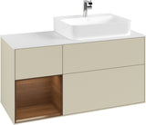 Villeroy & Boch Waschtischunterschrank Finion G141G 1200 mm Glossy White mit LED-Beleuchtung