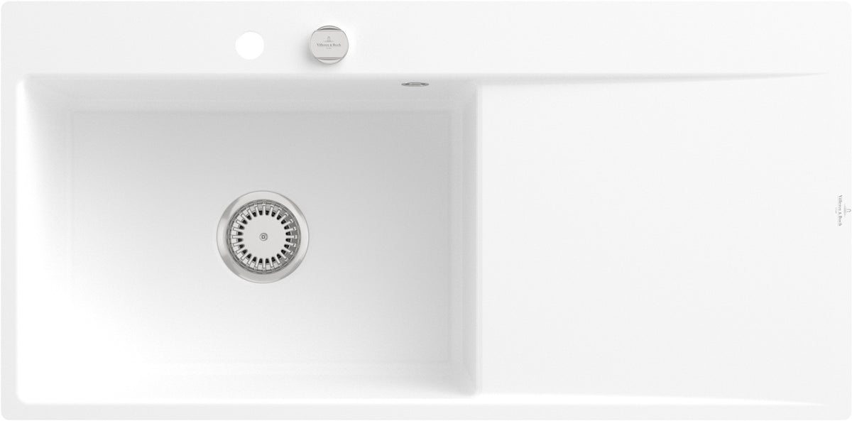 Villeroy & Boch Subway Style 60 Flat Flächenbündige Spüle 980x490mm Weiß Alpin CeramicPlus