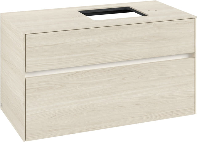 Villeroy & Boch Waschtischunterschrank Collaro C127 B0 1000 mm White Oak mit LED-Beleuchtung
